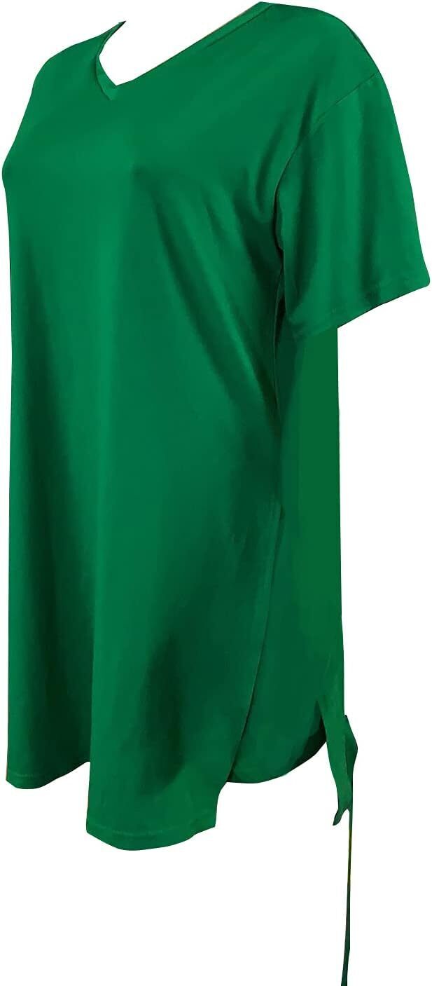🔥LAST DAY 70% OFF💖Women’s Casual 2 Piece Outfits V Neck Side Split Tops and Shorts Set Tracksuit