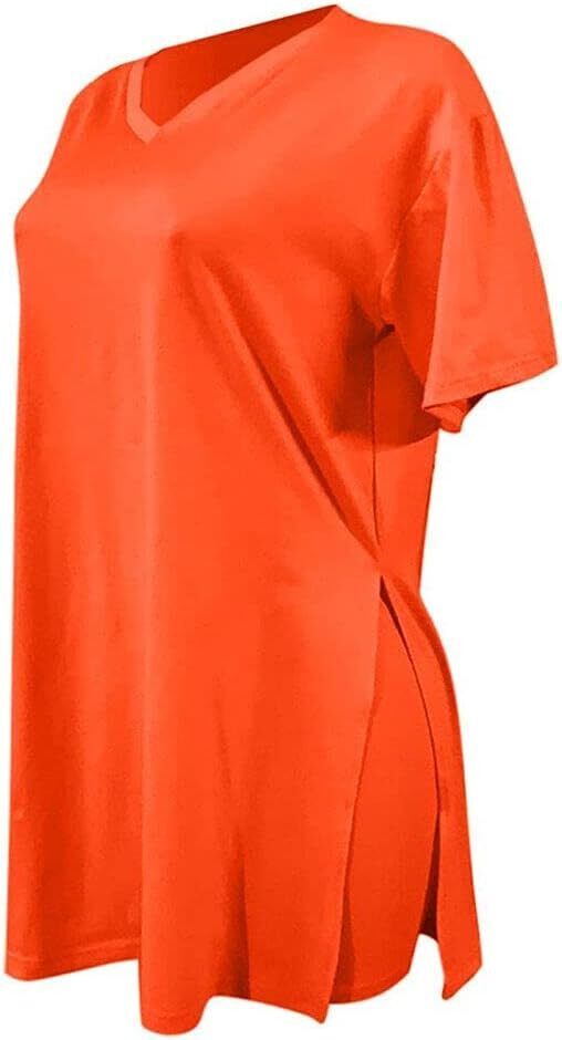 🔥LAST DAY 70% OFF💖Women’s Casual 2 Piece Outfits V Neck Side Split Tops and Shorts Set Tracksuit